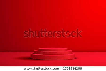 Zdjęcia stock: Red Stage Spotlights