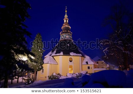 Seiffen Church In Winter ストックフォト © LianeM