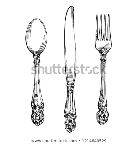 Foto stock: Vintage Silverware