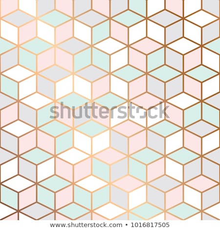 Pattern Of Geometric Metal Floor Foto stock © bluelela