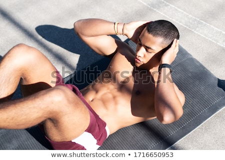 Foto stock: Fitness Man With A Sixpack