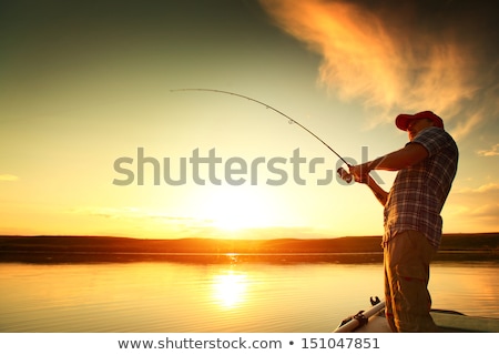 Stock photo: Fishing At Sunset