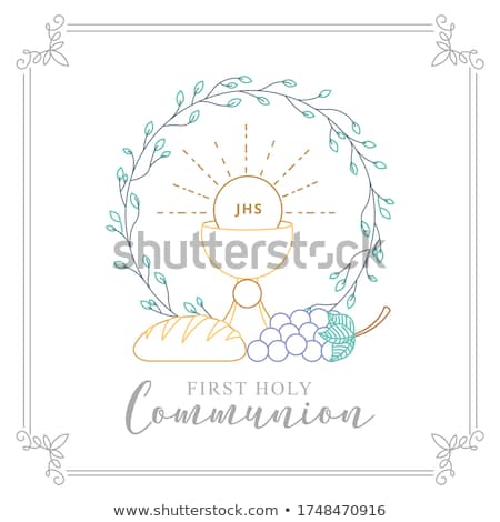 Zdjęcia stock: First Holy Communion Card