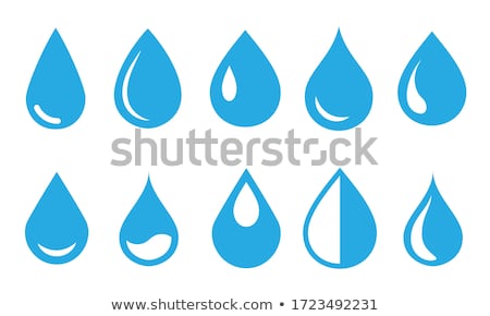 Stok fotoğraf: Water Drops Icons Set
