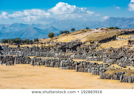 Foto d'archivio: Sacsayhuaman Incas Ruins In The Peruvian Andes At Cuzco Peru