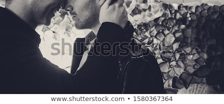 Сток-фото: Close Up Of Happy Male Gay Couple Hugging