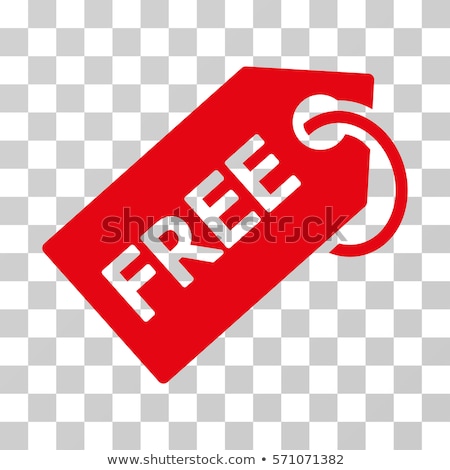 Stock photo: Free Coupon Red Vector Icon Design