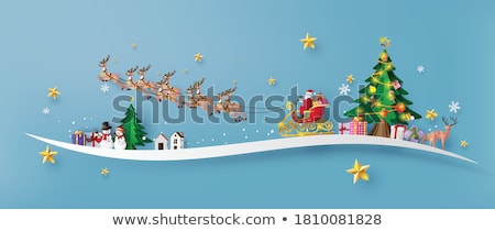 Stok fotoğraf: Santa Claus Sleigh