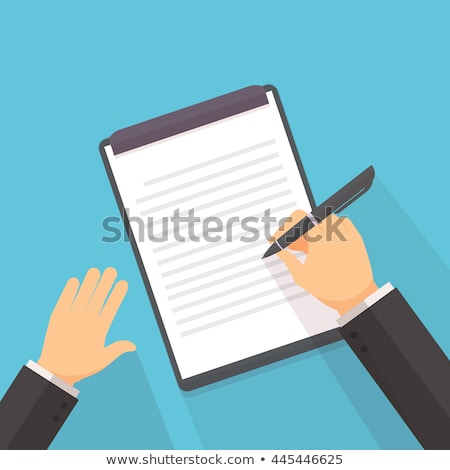 Stock photo: Interview Text On School Board