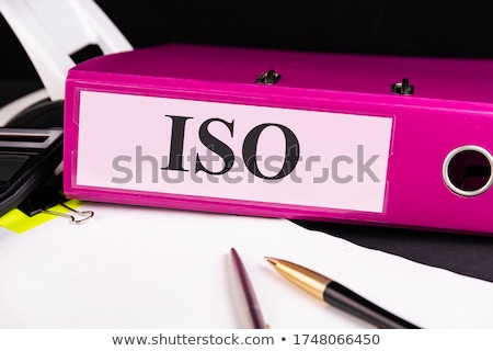 Stok fotoğraf: Iso Concept With Word On Folder