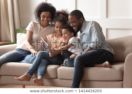 Stockfoto: African American Cheerful Boy Laughing