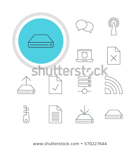 Stock photo: Computer File Structure Folders Server Hard Drives Vector Illustration