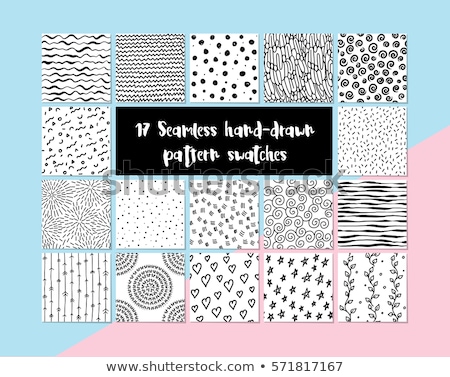 Zdjęcia stock: 17 Seamless Hand Drawn Pattern Swatches