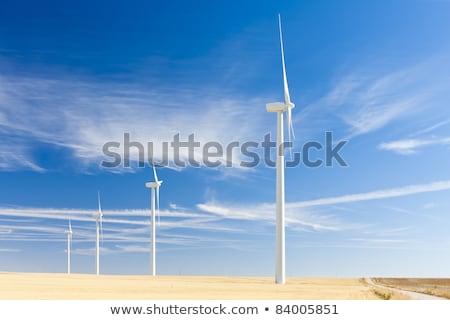 Stock photo: Wind Turbines Castile And Leon Spain