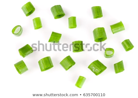 Stock photo: Bunch Of Fresh Spring Onions