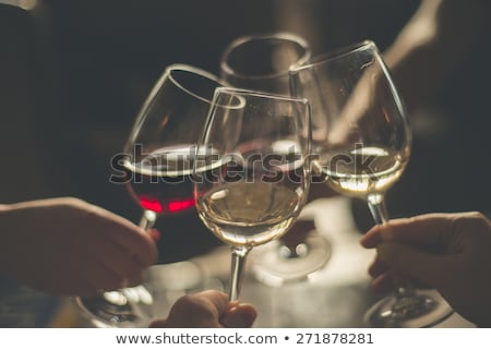 Zdjęcia stock: Four People Toasting Success