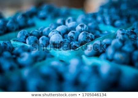 [[stock_photo]]: Healthy Fresh Blueberries Macro Closeup On Market Outdoor