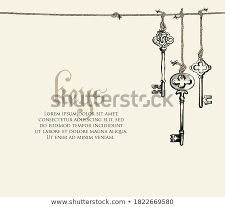 Sketch Padlock with Keys in Vintage Style Stock Vector - Illustration of  paint, encryption: 46197787