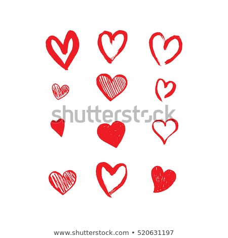 Foto stock: Love Heart Illustration Isolated