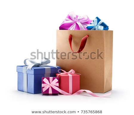 Stock foto: Giftboxes Isolated On The White Background