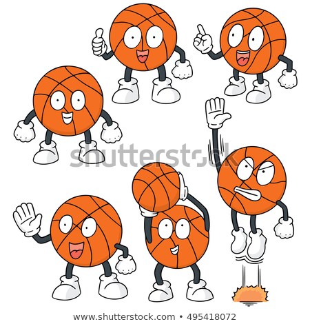 Cartoon Basketball Player Idea Сток-фото © olllikeballoon