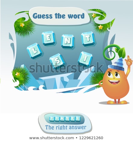 Stock photo: Guess The Word Tinsel