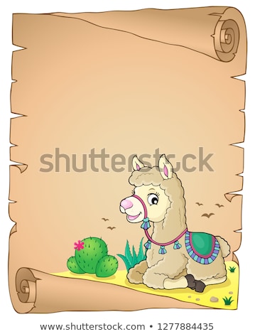 [[stock_photo]]: Llama Theme Parchment 4