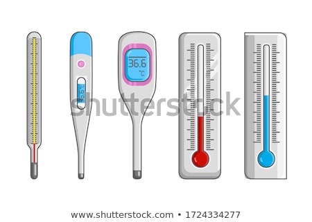 Stok fotoğraf: Vector Set Of Thermometer