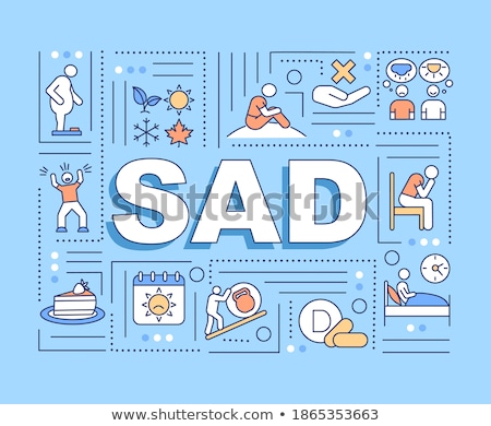 Stock foto: Seasonal Affective Disorder Concept Banner Header