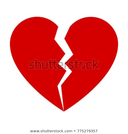 Сток-фото: Broken Heart With Separate Family