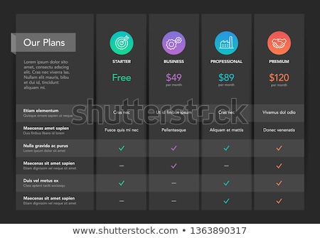 Foto d'archivio: Product Service Subscription Plans Template