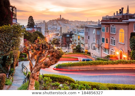 Foto d'archivio: San Francisco Cityscape At Night Panorama