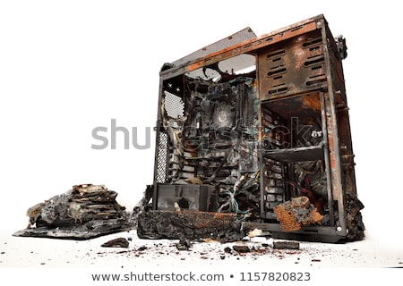 Zdjęcia stock: Computer Burning