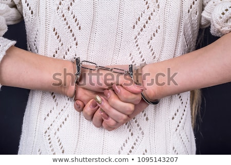 ストックフォト: Woman With Handcuffs