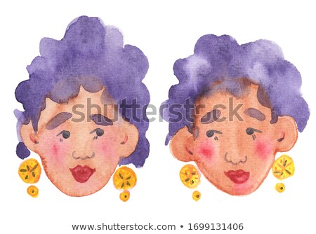 Foto stock: Two Women Paint Each Others Face