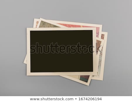 Foto stock: Old Vintage Paper With Grunge Frames For Photos