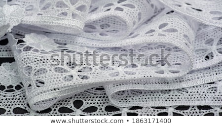Stock photo: A White Linen Garter
