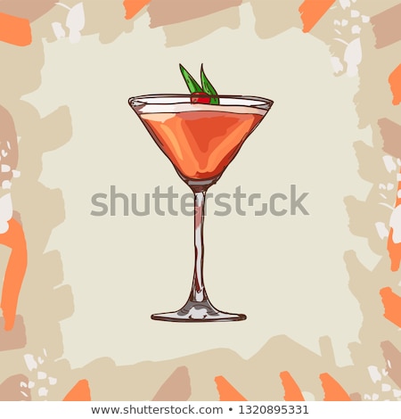 Stockfoto: Cocktail Mary Pickford Scetch