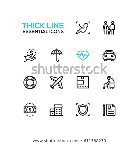 Stock foto: Man With Dollar Sign Line Icon