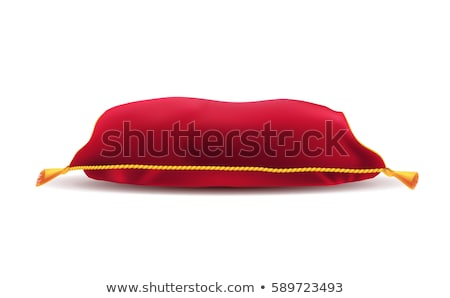 ストックフォト: Red Satin Pillow Vector Illustration