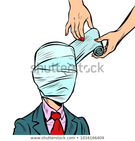 Stockfoto: Fully Bandaged Head Medical Trauma