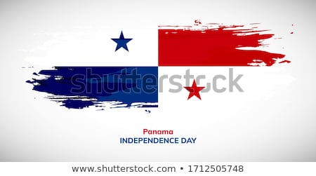 Stock foto: Grunge Panama Flag