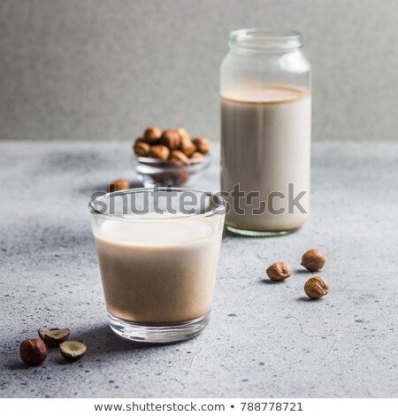 Stock fotó: Bottle Of Hazelnut Milk