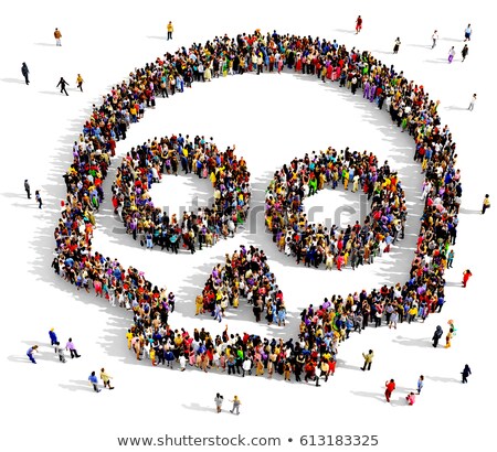 Foto stock: Human Skull Seen From Above