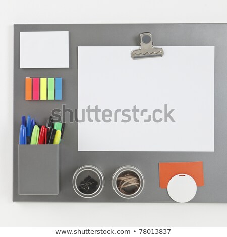 Stock fotó: Gray Magnetic Board