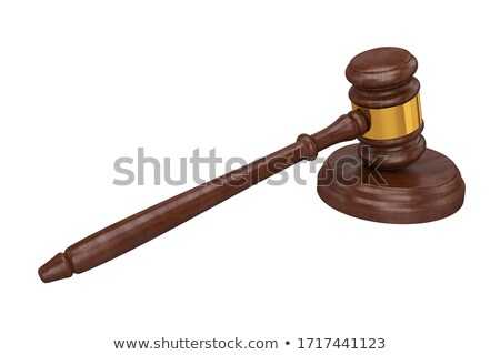 Foto stock: Judges Wooden Gavel