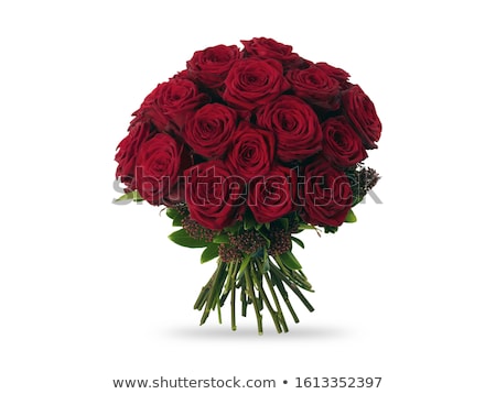Stock fotó: Yellow And Red Roses In A Vase
