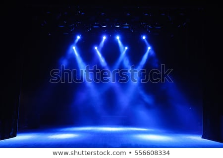 Stok fotoğraf: Blue Stage Light