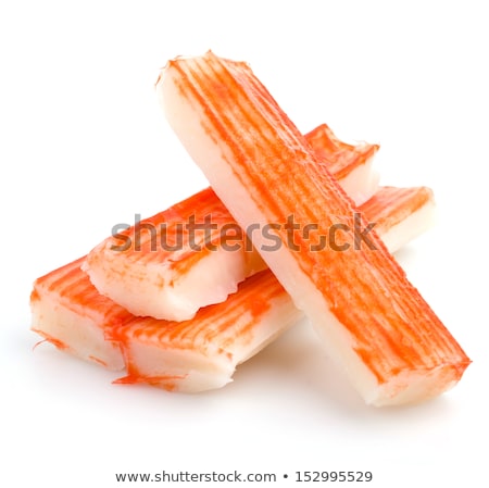 Stock photo: Crab Sticks Group And Rucola Leaf