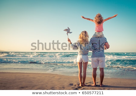 Stockfoto: Woman Dreaming Summer Vacation